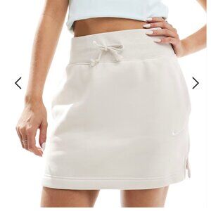 NIke Phoenix Fleece Mini Shirt in Stone Size Medium